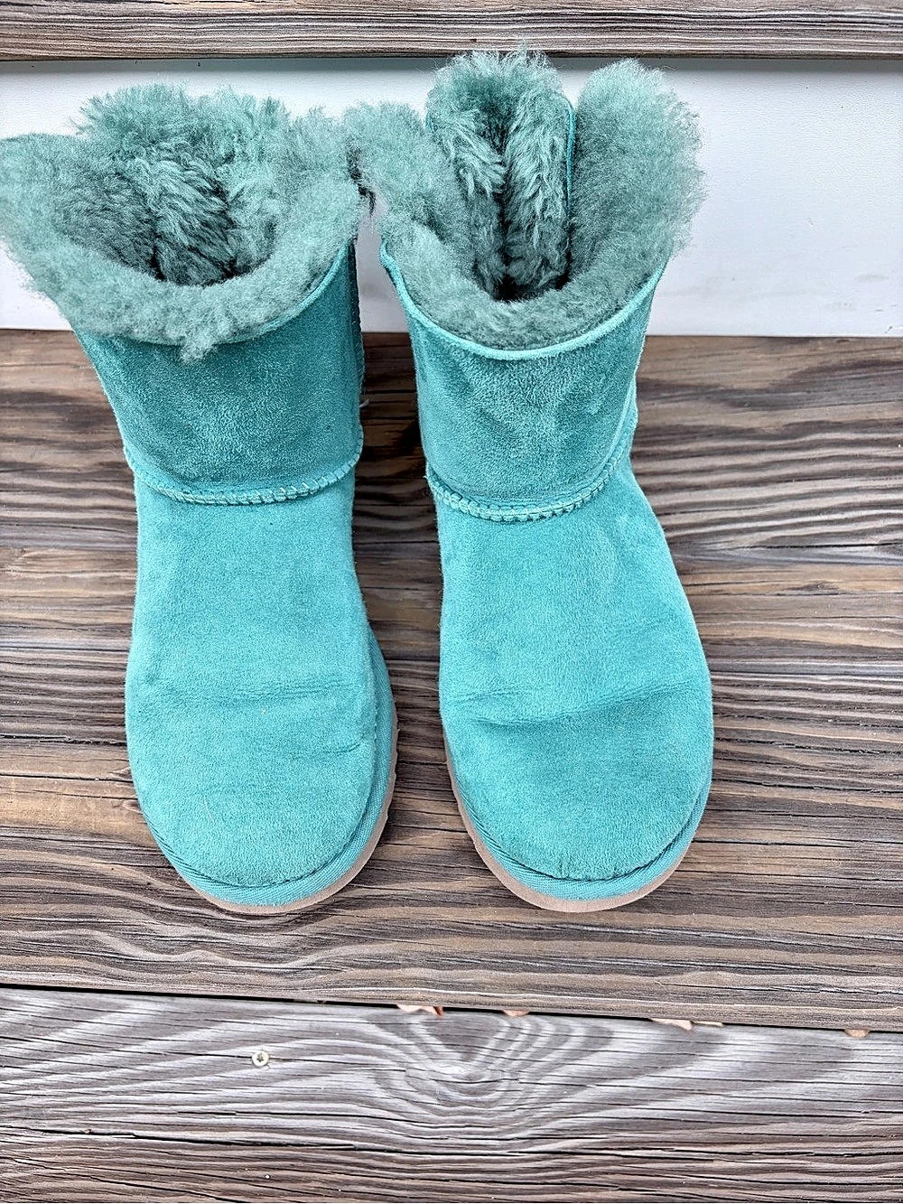 UGG Bailey Bow Boots Blue US 7